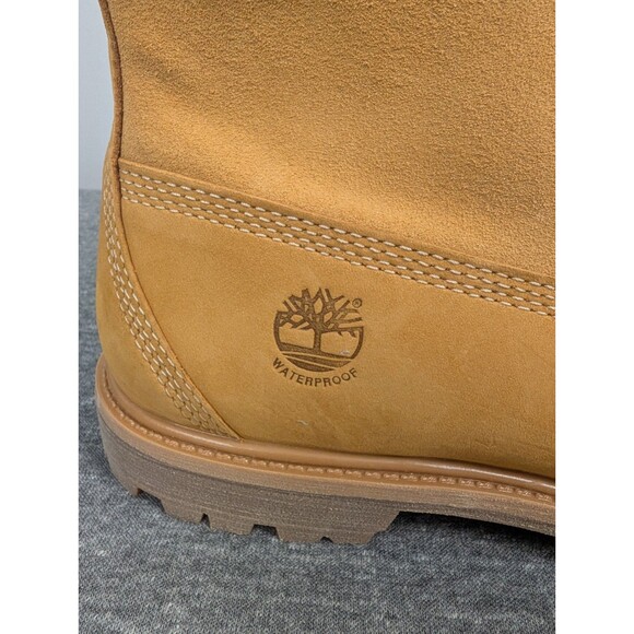 Timberland Women's Boots Size 9.5 Mid Calf Waterproof Brown Lace-up New With Box - Picture 10 of 13